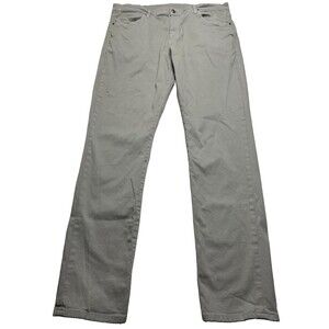 Men's Aviator Best Travel Jeans Twill Size 38 x 33 Light Steel